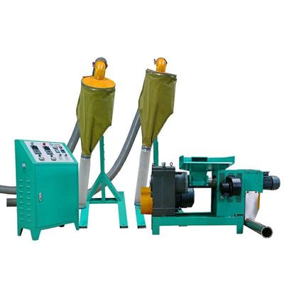 Máquina de granulación de película plástica de extrusión electromagnética para reciclaje de PVC